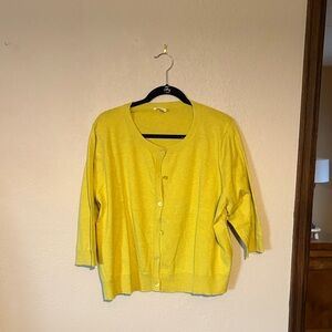 Eileen Fisher Chartreuse Women's Cardigan